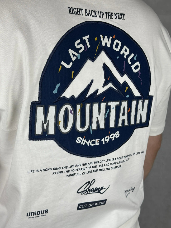 Мъжка тениска с бродерия "Mountain"