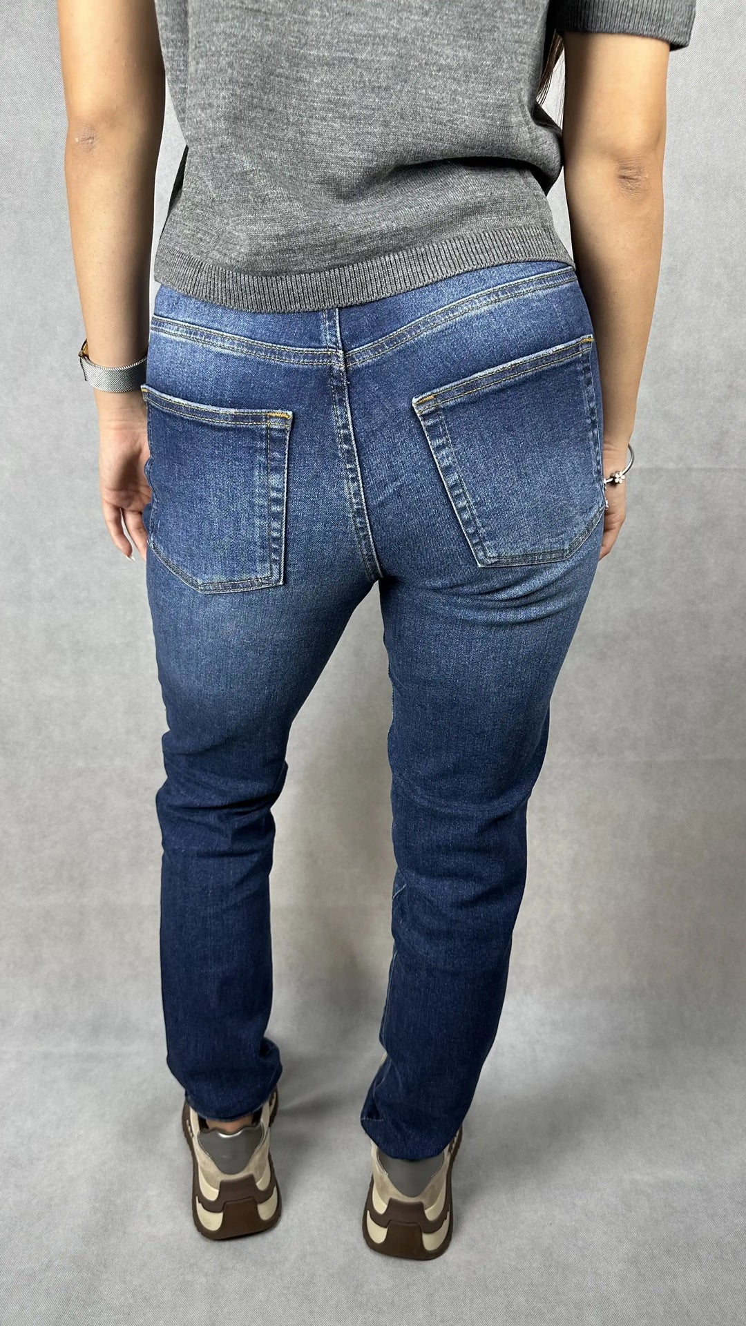 Дамски Slim Fit дънки "011"