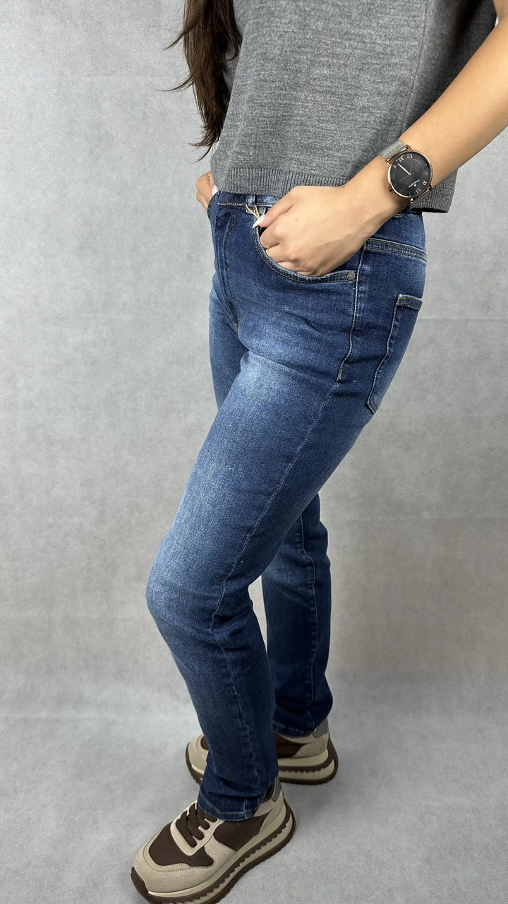Дамски Slim Fit дънки "011"