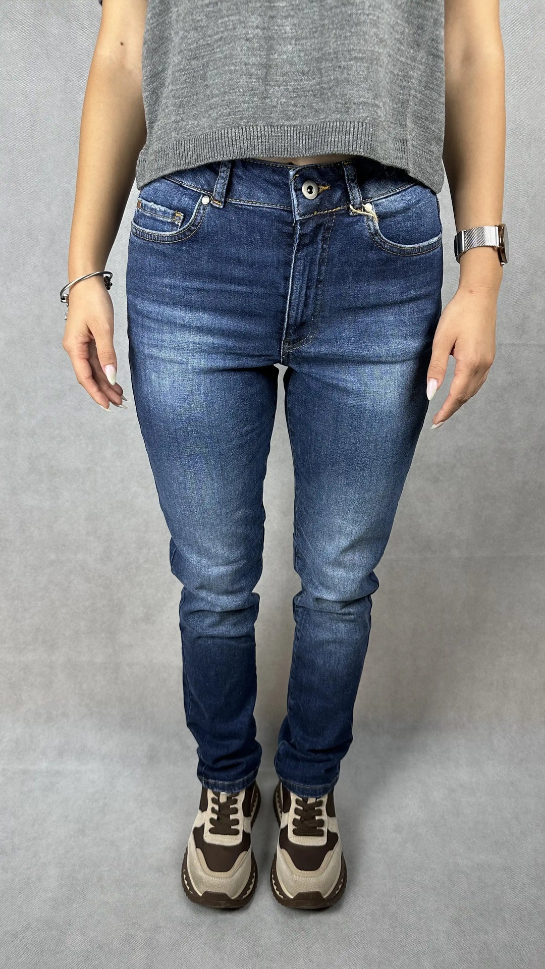 Дамски Slim Fit дънки "011"